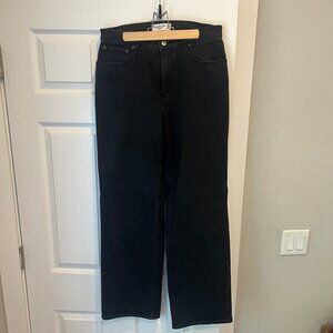 Abercrombie High Rise 90s Relaxed Jean - Black